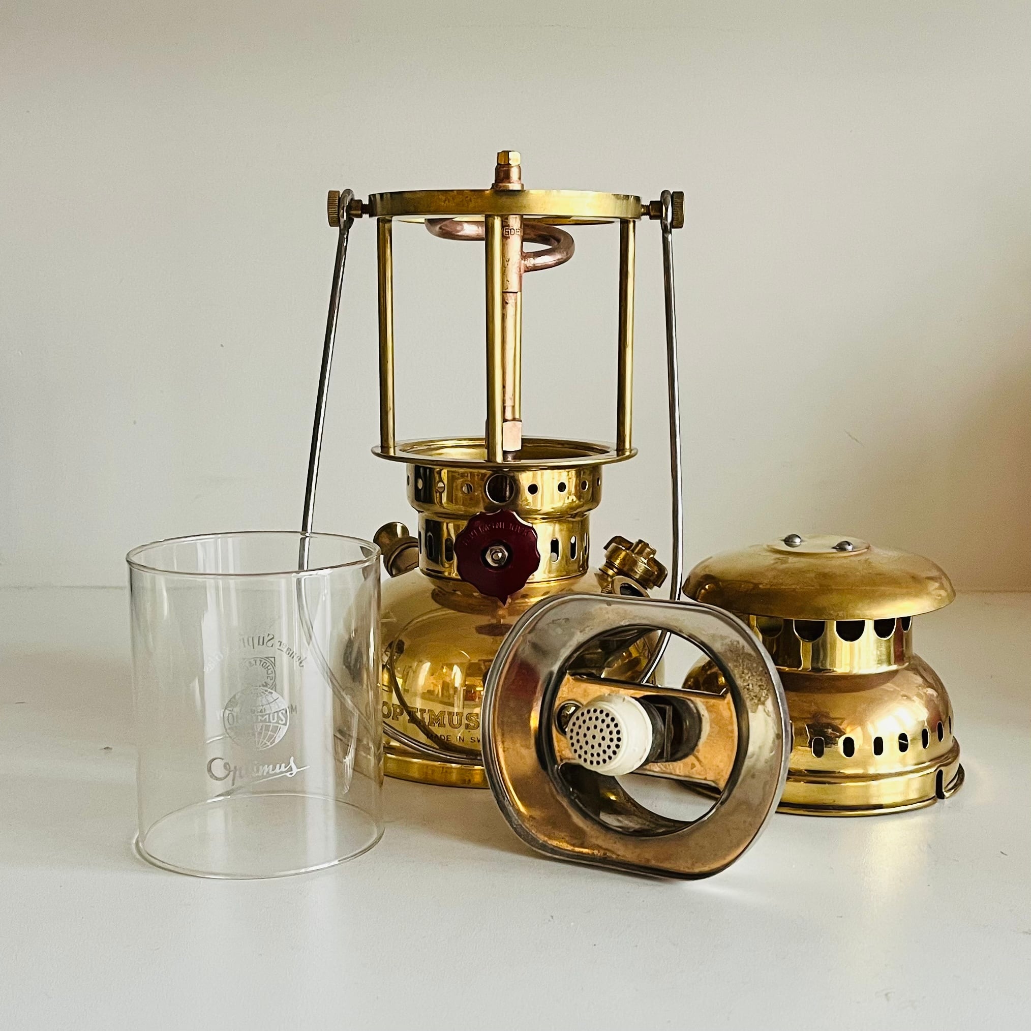Optimus 200P Brass NOS スウェーデン製ヴィンテージランタン Optimus 200P Brass NOS スウェーデン製ヴィンテージランタン