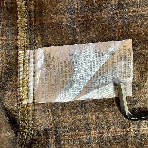 00s- Carhartt 襤褸 ダック地 ブラックデトロイトジャケット 無地 メキシコ製 XL jacket 詳細写真13