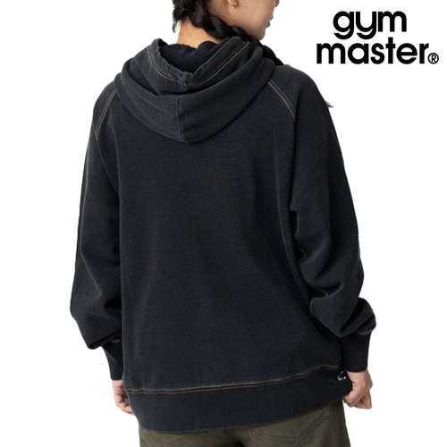 gym master ジムマスター 11oz インディゴスウェット ZIPパーカー メンズ コットン100% 裏毛 フルジップ パーカー インディゴ染め 経年変化 春秋冬 G633710 ブラック
