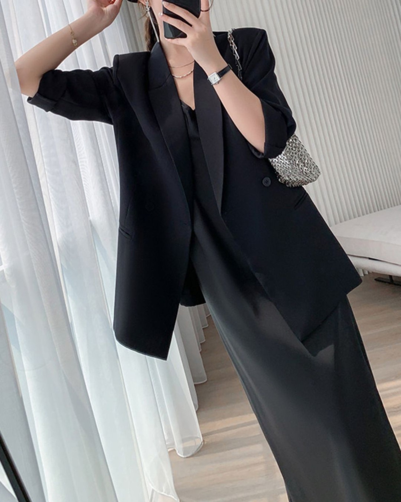 スタイルアップ 薄手テーラードジャケット 2color A0889 - 6