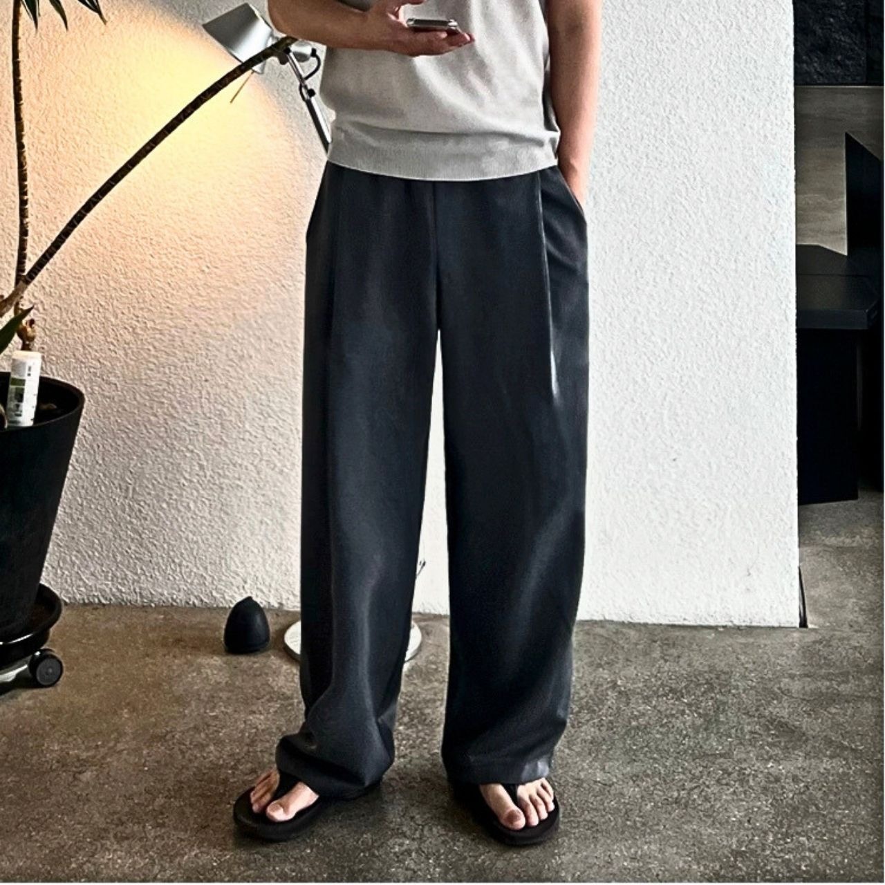 きれいめドレープワイドパンツ　MT0080424