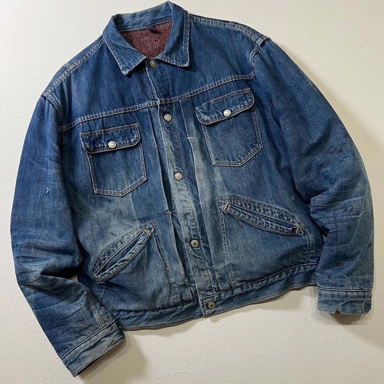 60s JCPENNY FOREMOST 2nd type デニムジャケット 裏地ブランケット