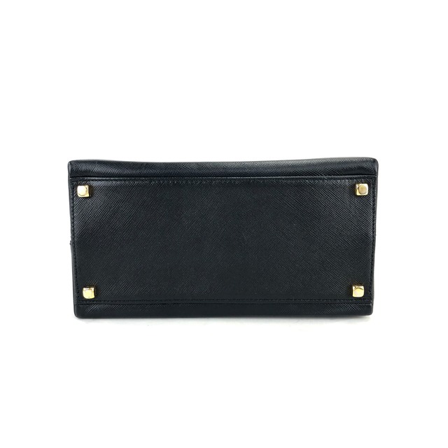 Salvatore Ferragamo　サルヴァトーレ フェラガモ　ガンチーニ　エンボスレザー　ミニバッグ　2WAY　ケリー型　ショルダーバッグ　ブラック　vintage　ヴィンテージ　オールド　jbv5dw