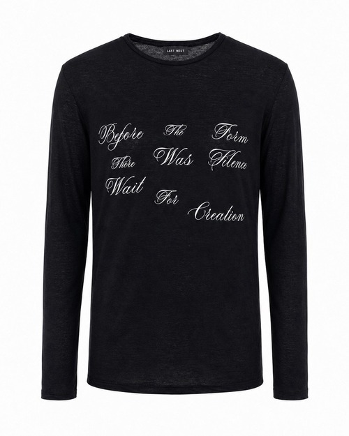 LAST NEST / lettering see-through LS t-shirts