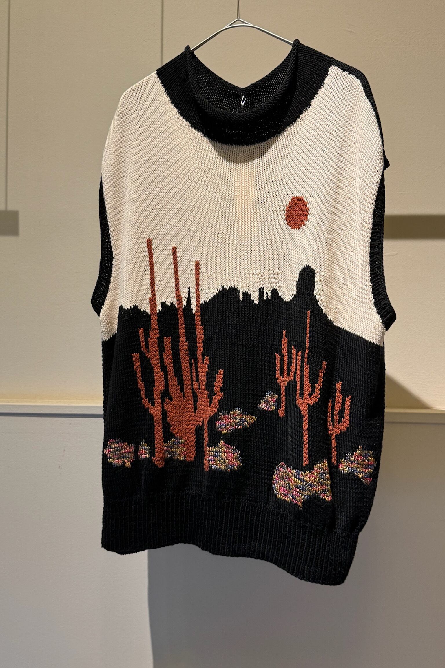【送料無料】European Intarsia cotton knit