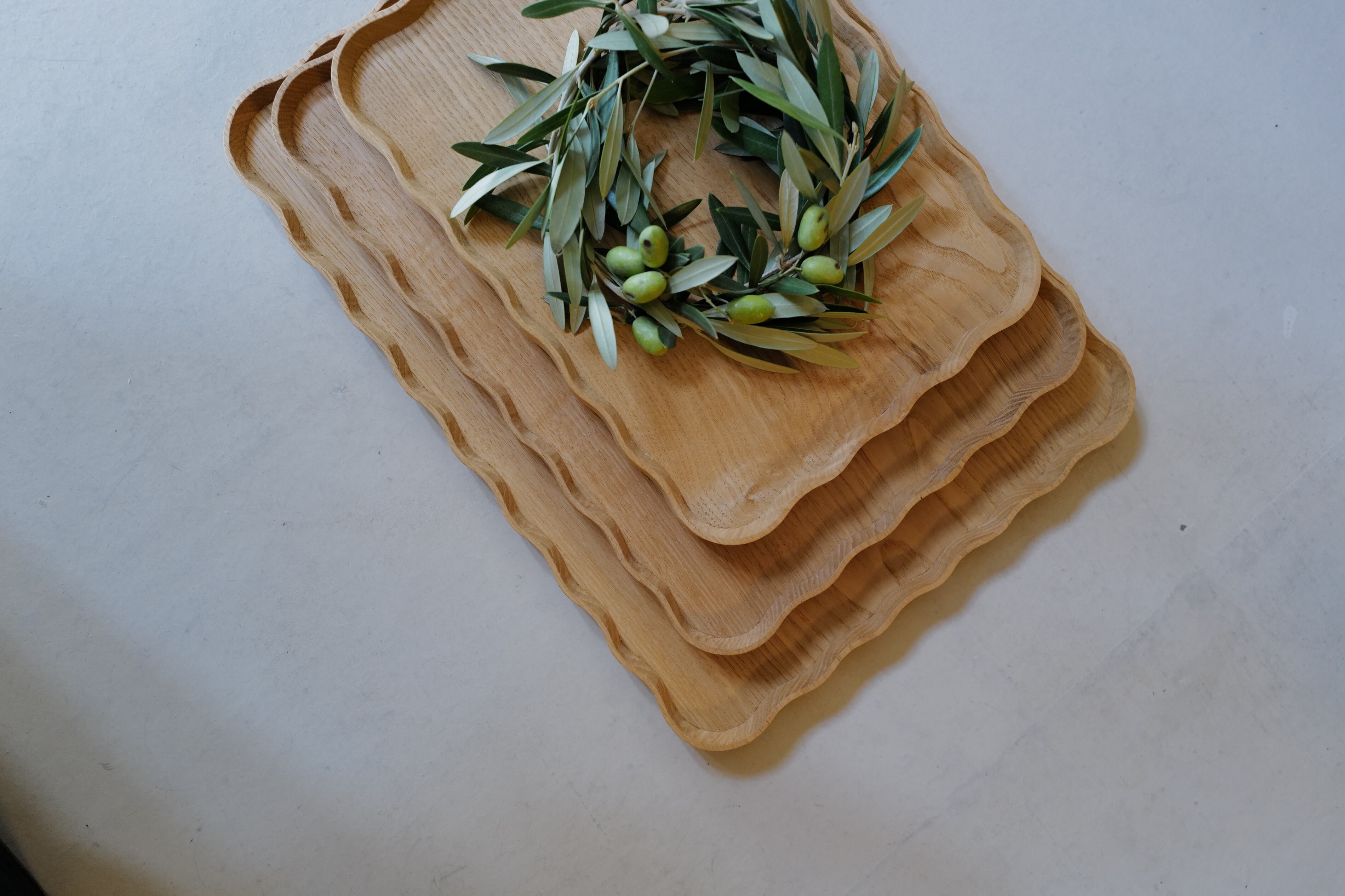 加藤良行さんの12角深盆　小　器 木工　栗 加藤良行 12.波盆 長角中 | 陶屋なづな