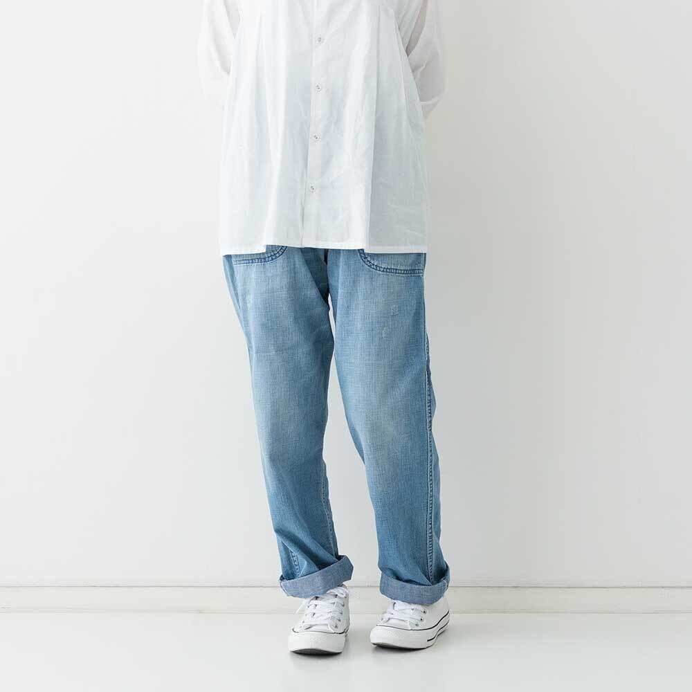 GRANDMA MAMA DAUGHTER デニムサイドジップパンツ