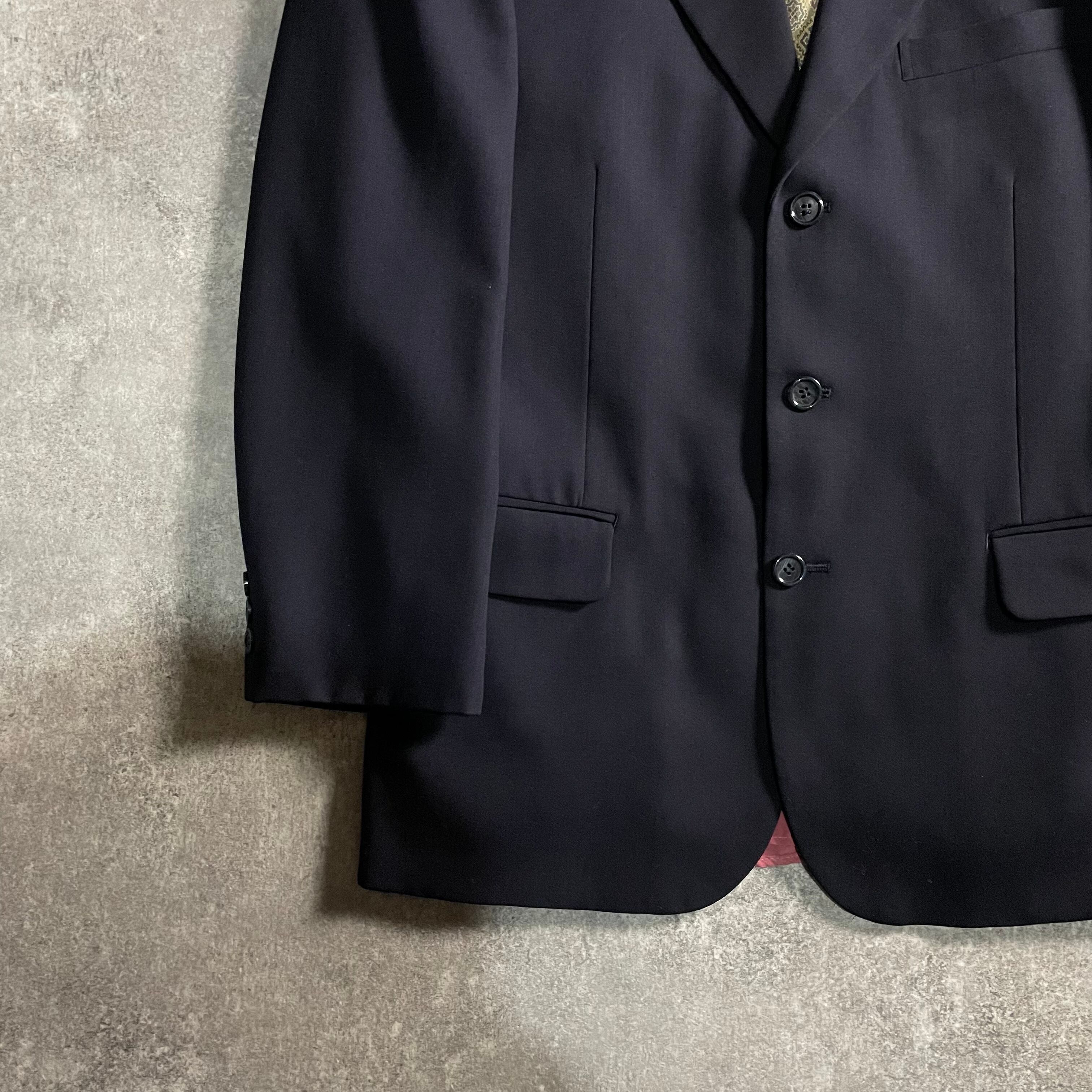 LOST特注【vintage】セットアップ シングルスーツ ブラック 上質ウール
