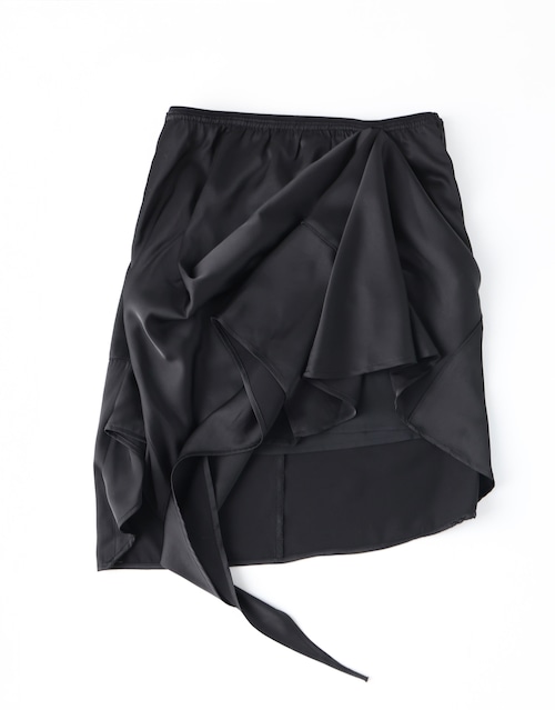 【ulikasanctus】UNBALANCE SILKY SKIRT
