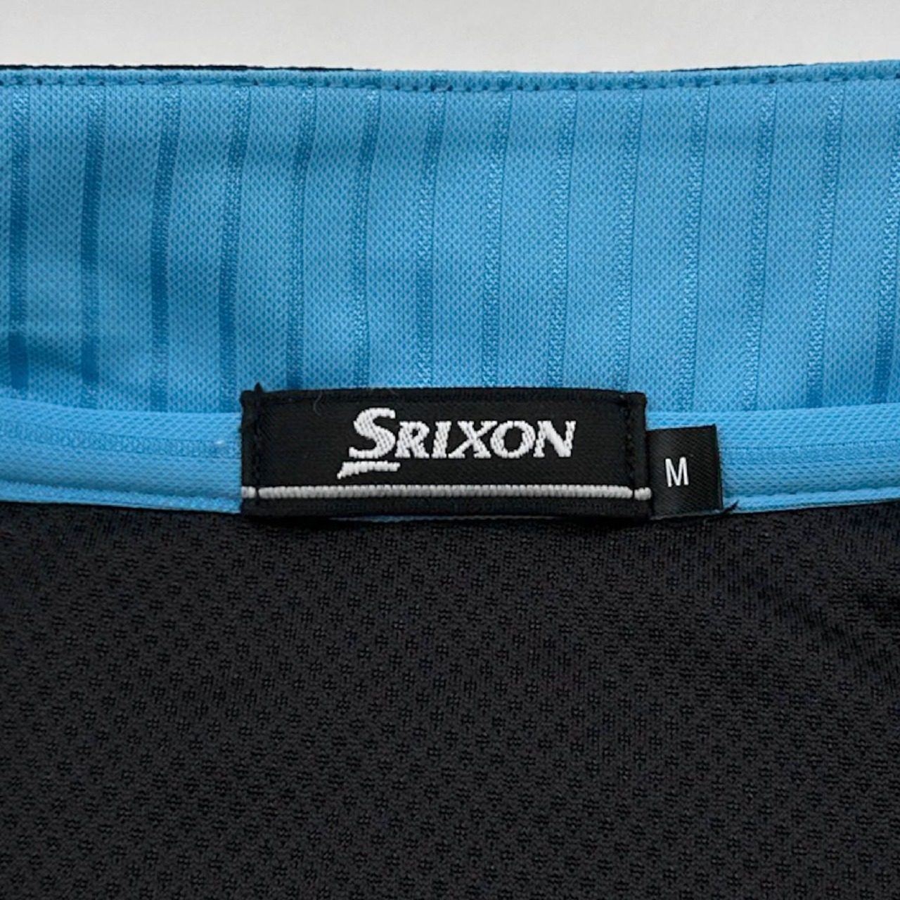 ゴルフ◆SRIXON スリクソン ハーフジップ ドライ 半袖シャツ ポロシャツ M /黒/ブラック/メンズ/スポーツ