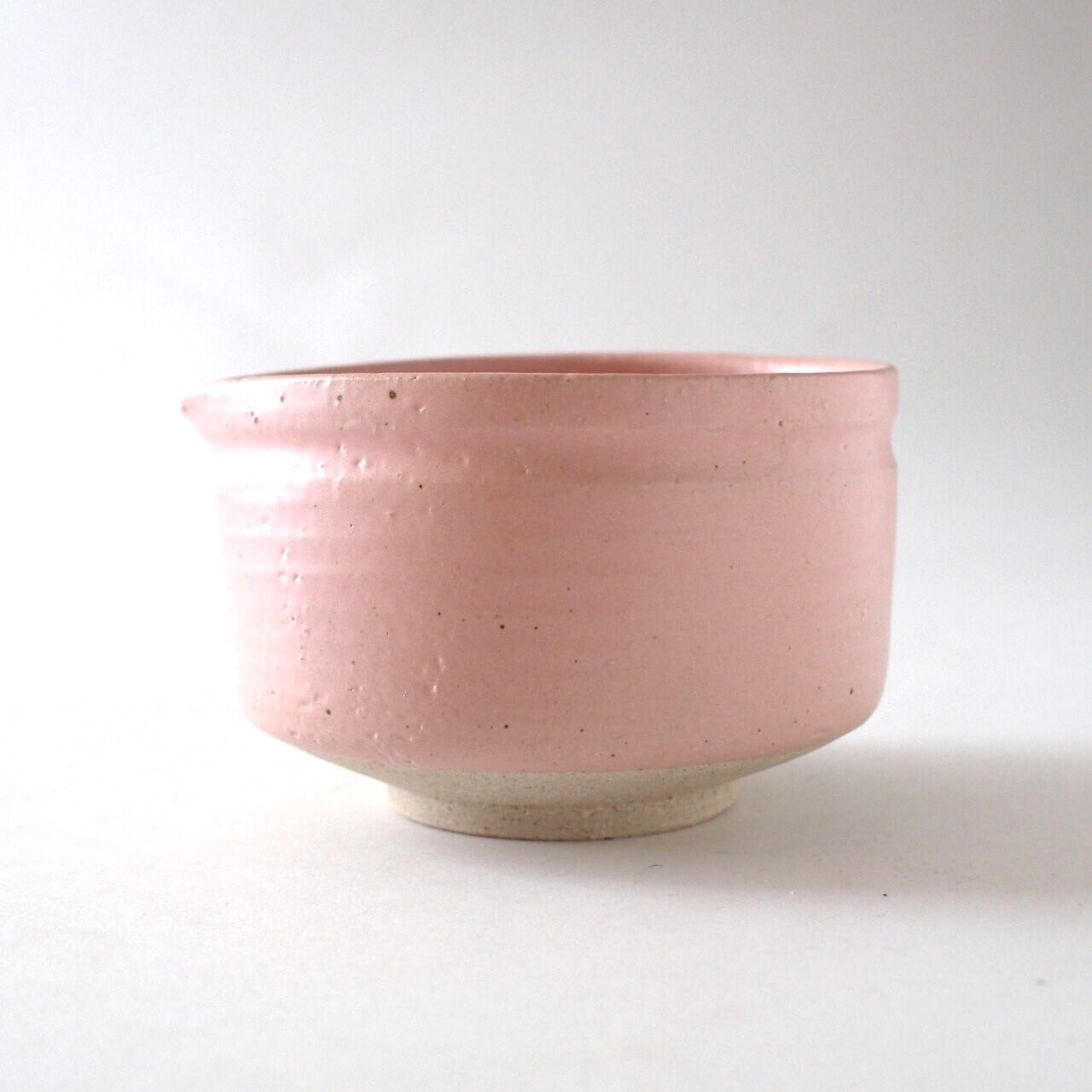 ベビーピンク 片口抹茶碗 抹茶碗 抹茶茶碗 美濃焼（日本製）｜茶道具