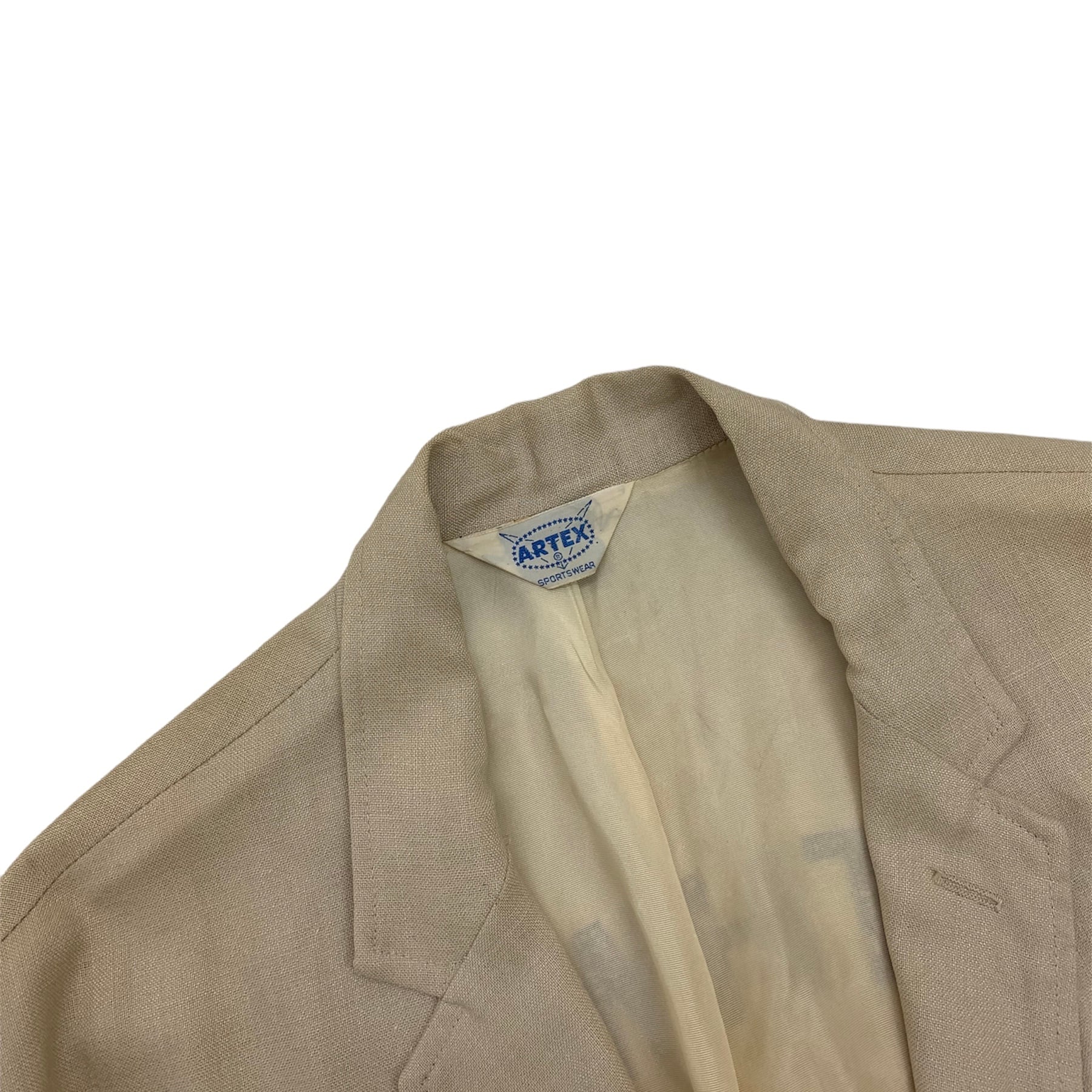 1960's ARTEX club jacket ベージュ ホップサック クラブジャケット