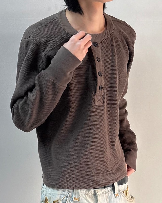 【ripvanwinkle】henry-neck thermal top