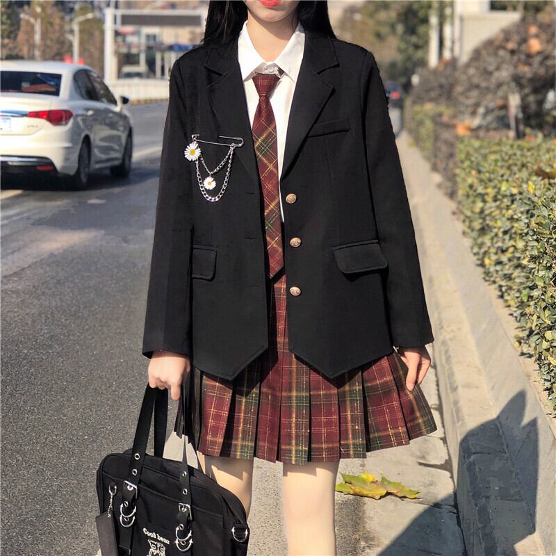 スタンダードルーズジャケット オータム薄手 レトロ 秋物 萌量不足70390100938