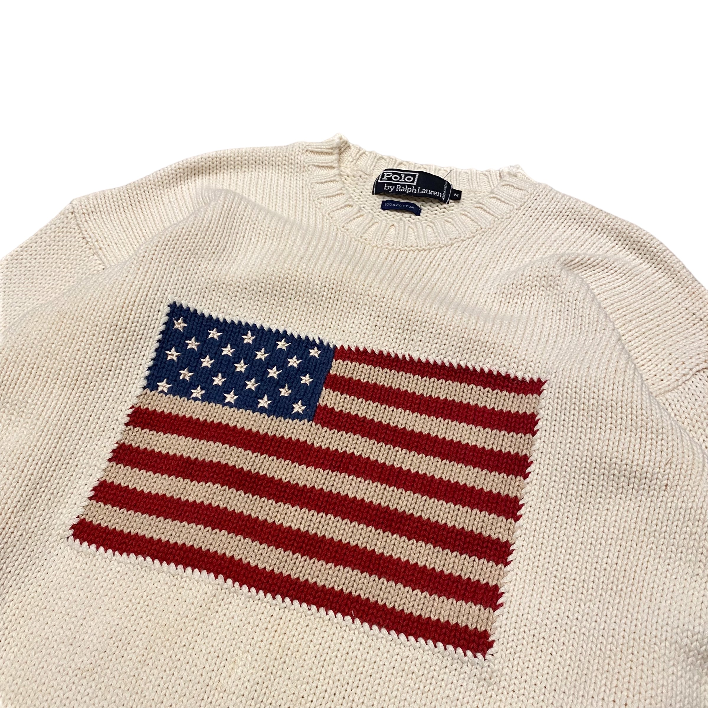 's Polo Ralph Lauren "Stars&Stripes" Cotton Knit M / ポロ ラルフ