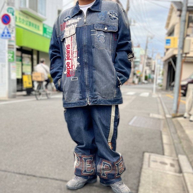 ペペジーンズ デニムセットアップ 3XL 36 PEPE JEANS Gジャン