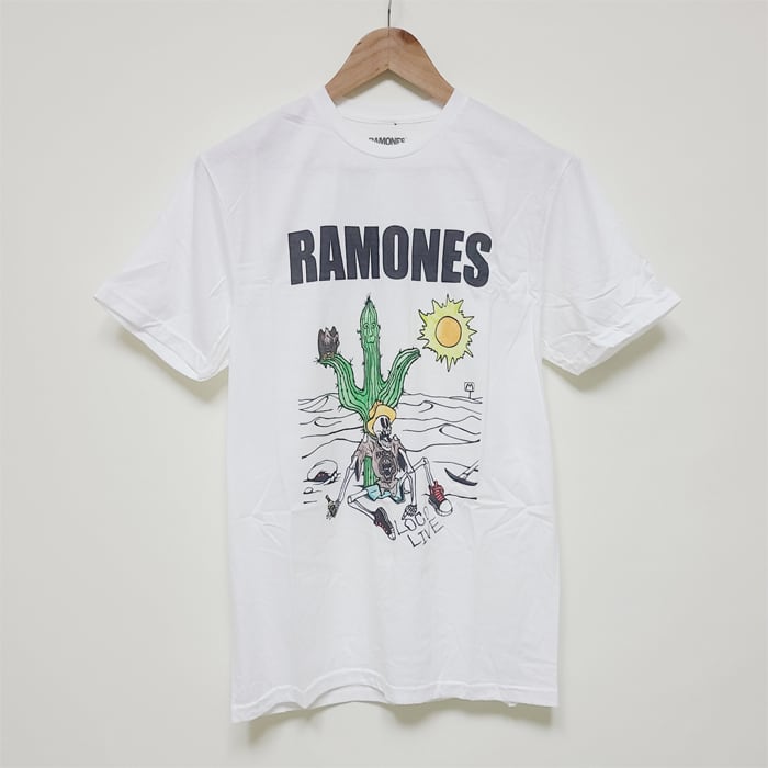 ラモーンズ Tシャツ ROCKOFF バンドTシャツ ロックT プリントT RAMONES