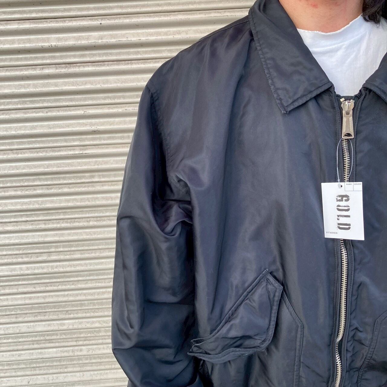 米軍 USAF アメリカ空軍 CWU フライトジャケット 民間 ネイビー