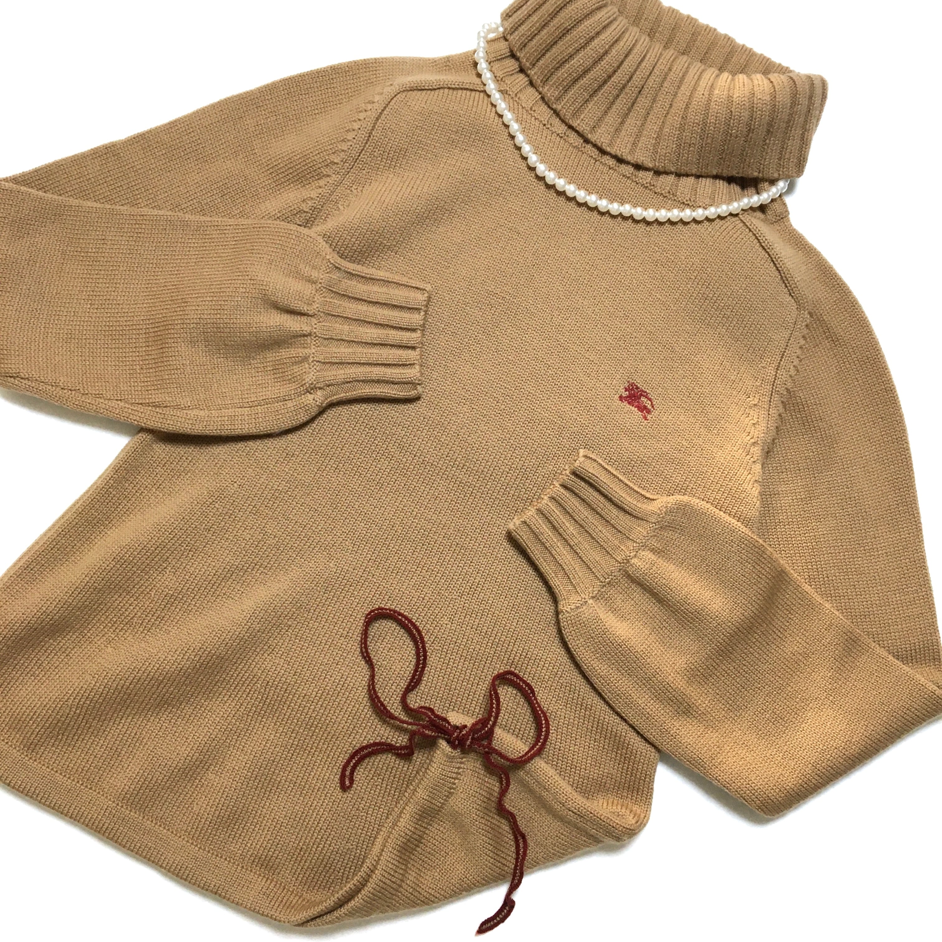 ○01040 burberry tops バーバリー トップス ニット タートル 長袖