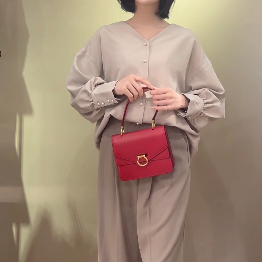 CELINE】2259 セリーヌヴィンテージ二重蓋 Wフラップ レザー