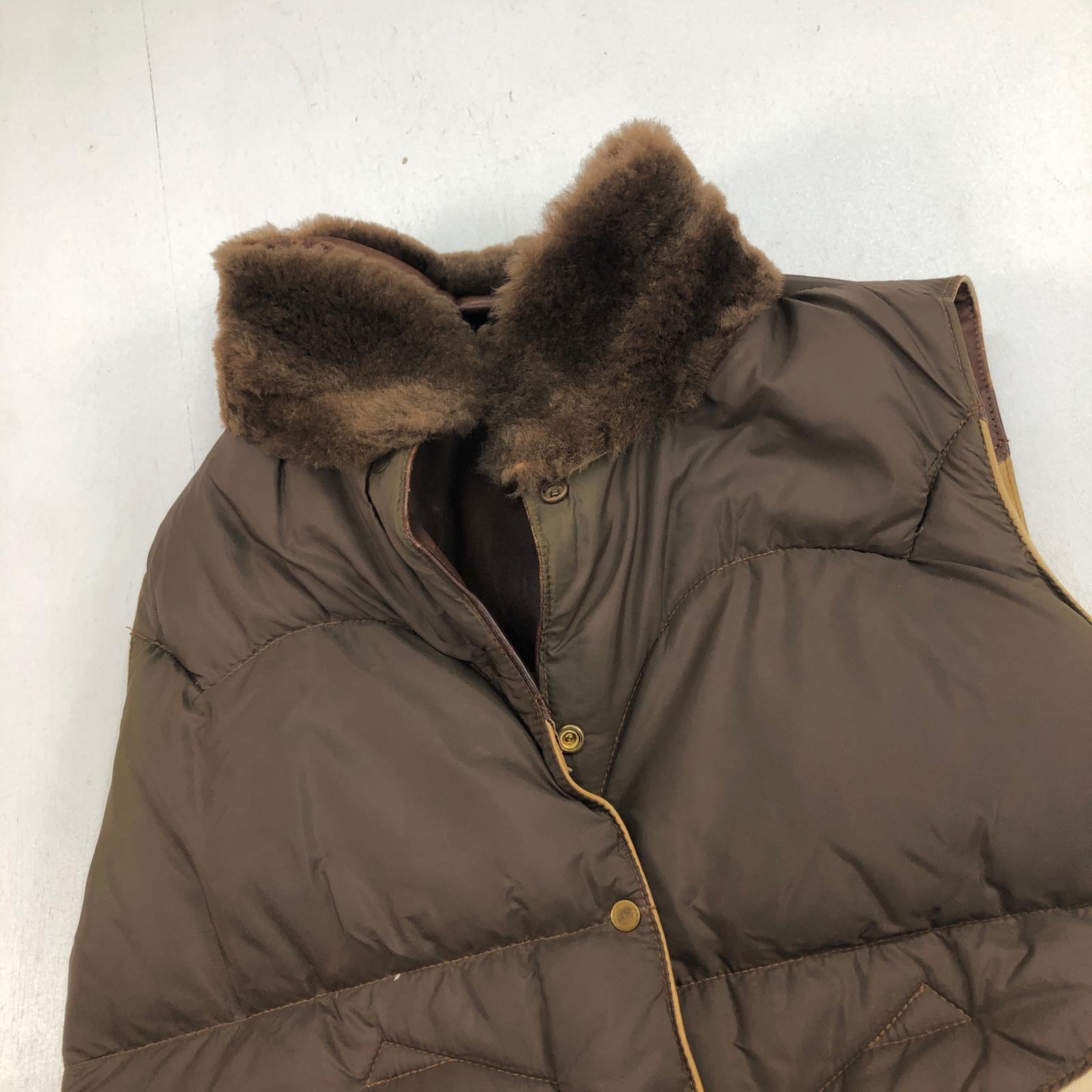 ROCKY MOUNTAIN ロッキーマウンテン 70年代 LDV LEATHER DOWN VEST