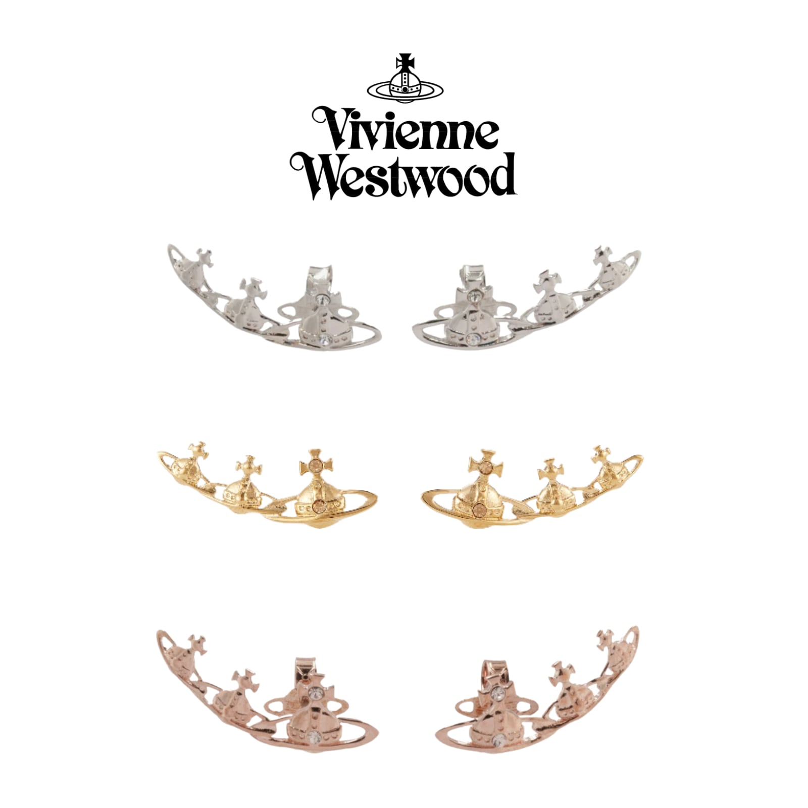 Vivienne Westwood 三連オーブピアス AX453-AX454-AX455 | 正規