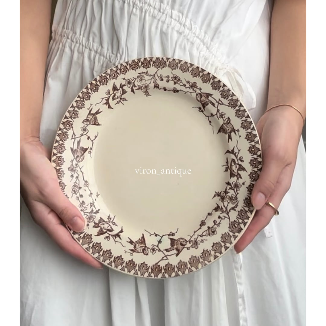 Choisy le roi ショワジールロワ / “LYONNAIS” 小鳥のガーランドプレート a