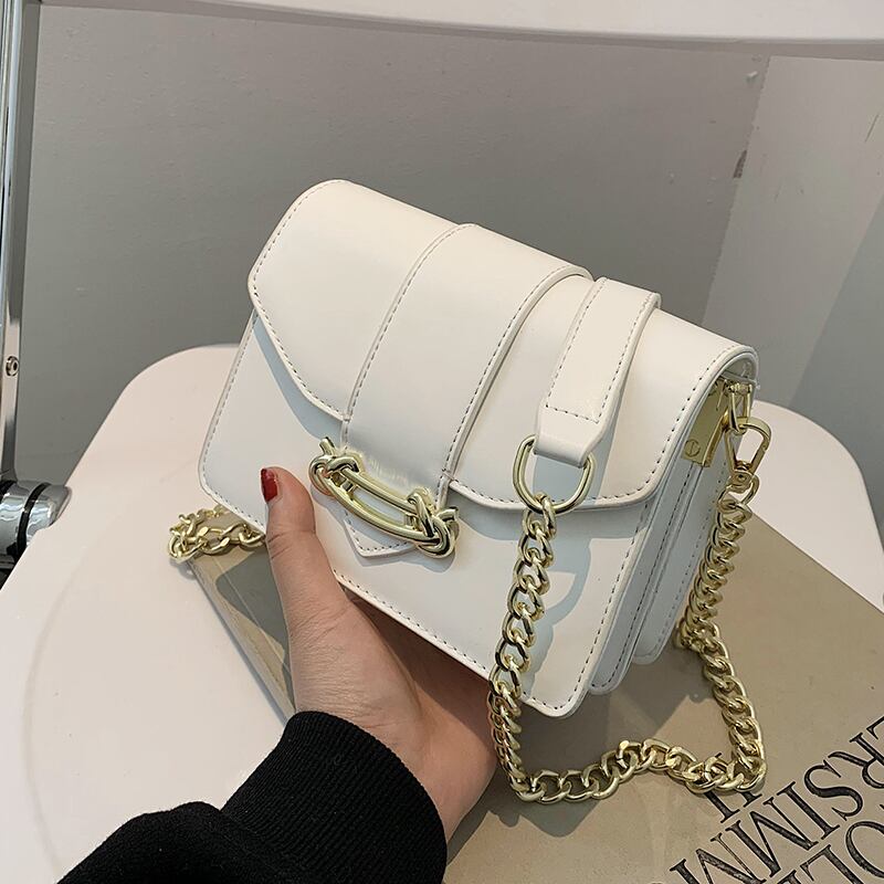 スタイルサマーチェーン レッド 夏物 スクウェア メッセンジャーバッグ 手作りハンドバック70774264973