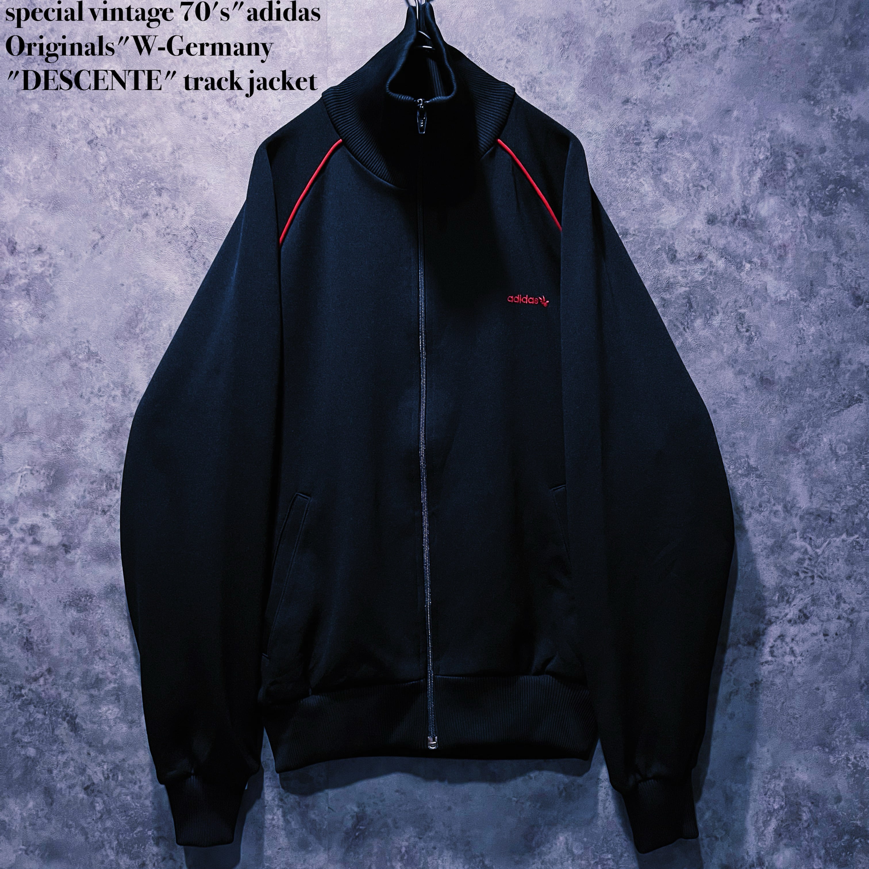 【doppio】special vintage 70's"adidas Originals"W-Germany "DESCENTE" track jacket