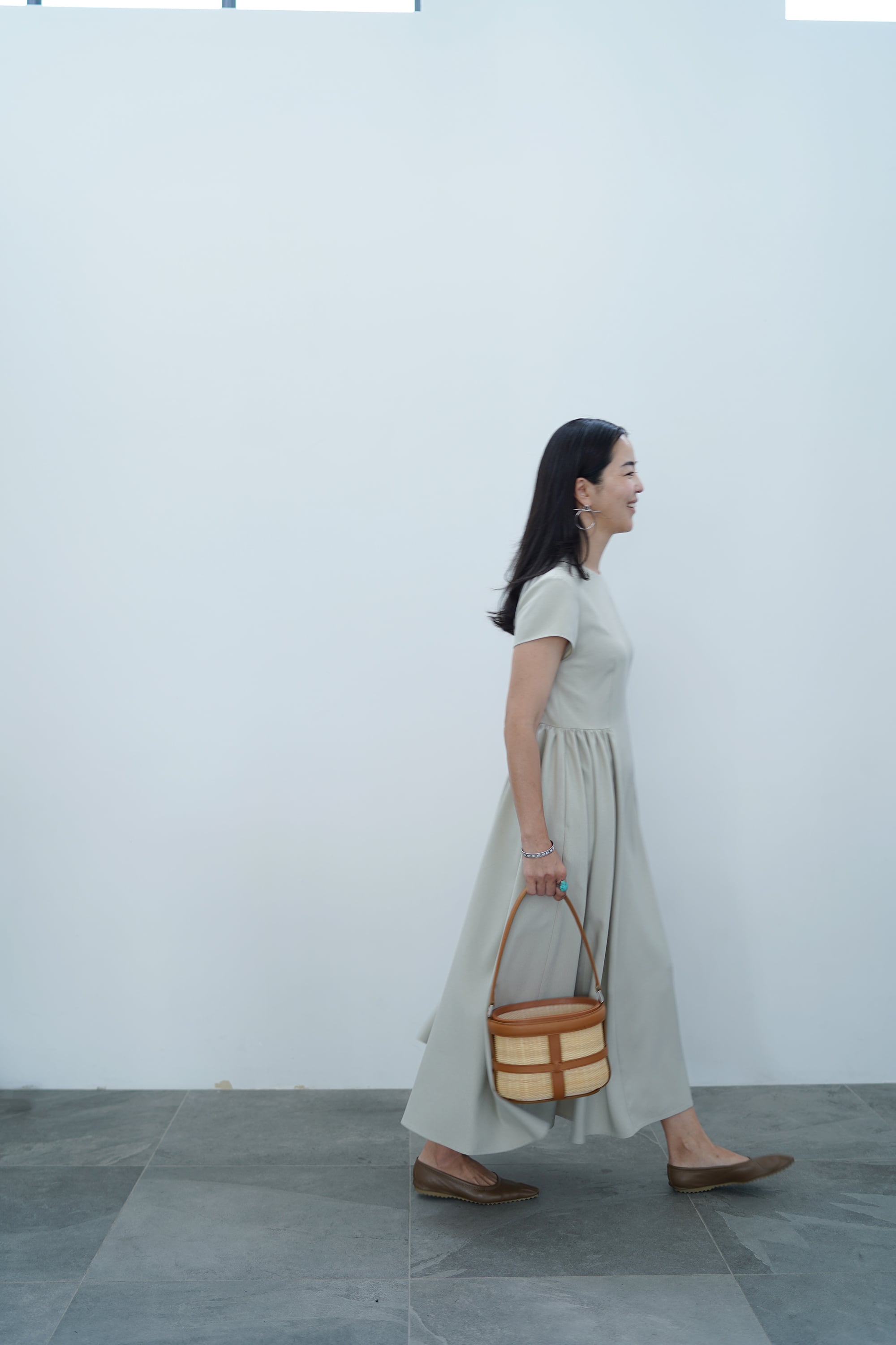 EVERYDAY DRESS mature s-sleeve サンドベージュ 数量限定  