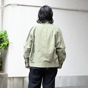 Nonnotte(ノノット)Minimum Smoking Jacketと山内(ヤマウチ)ツナギパンツコーディネート