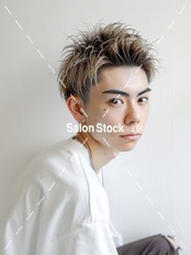 【メンズ】ダブルカラースパイキーショート