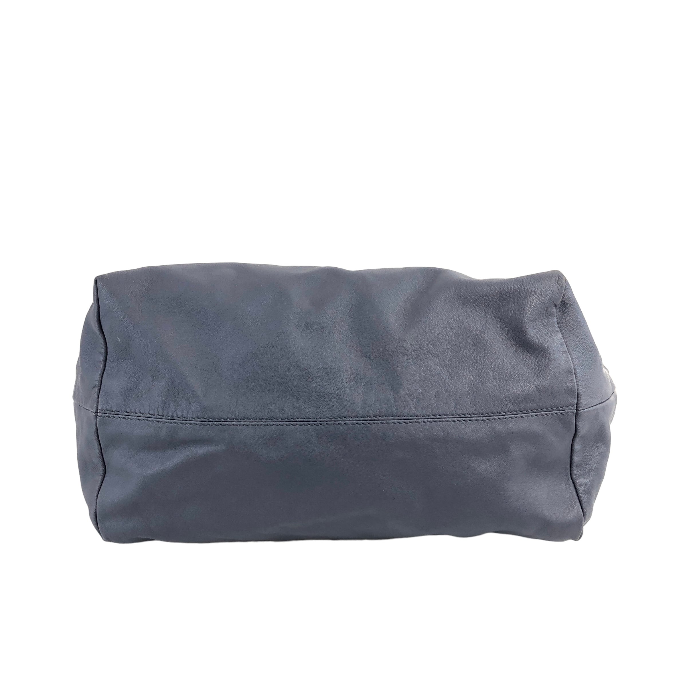 ロエベ　トート　ショルダー　バッグ　スカイブルー　オールドロエベ LOEWE ロエベ レザー トートバッグ ハンドバッグ スカイブルー vintage