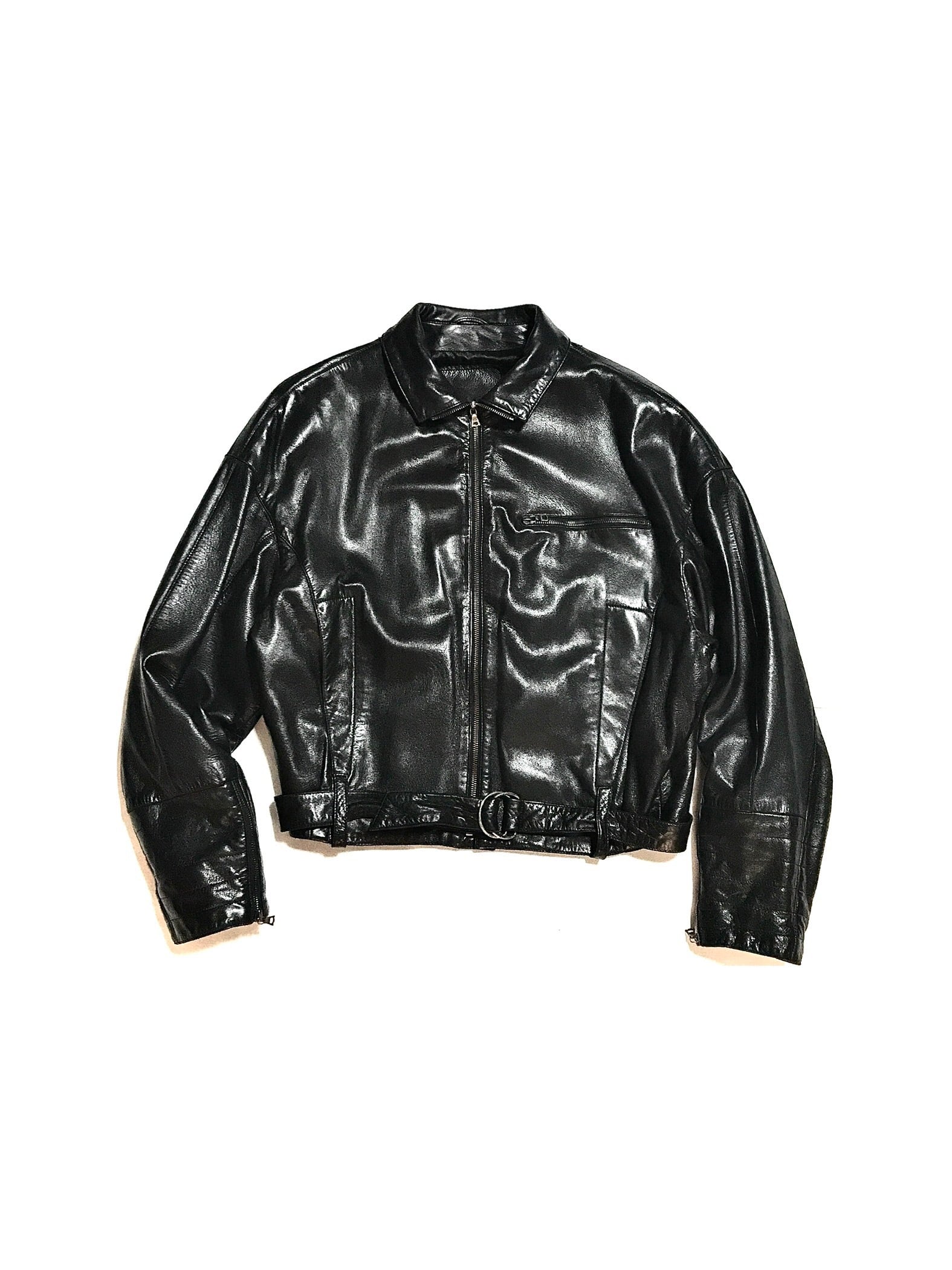 c1980's CLAUDE MONTANA pour IDEAL CUIR Full-Zip Lamb Leather c1980's CLAUDE MONTANA pour IDEAL CUIR Full-Zip Lamb Leather