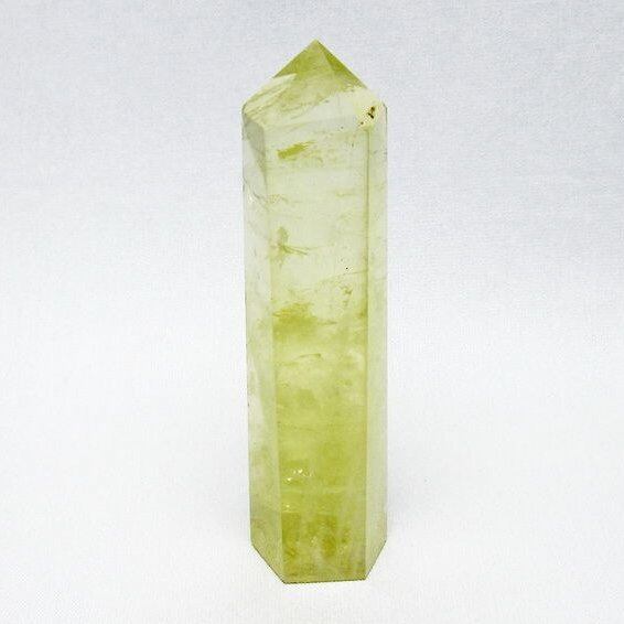 シトリンクォーツ 六角柱 シトリン ポイント 置物 一点物 142-10188