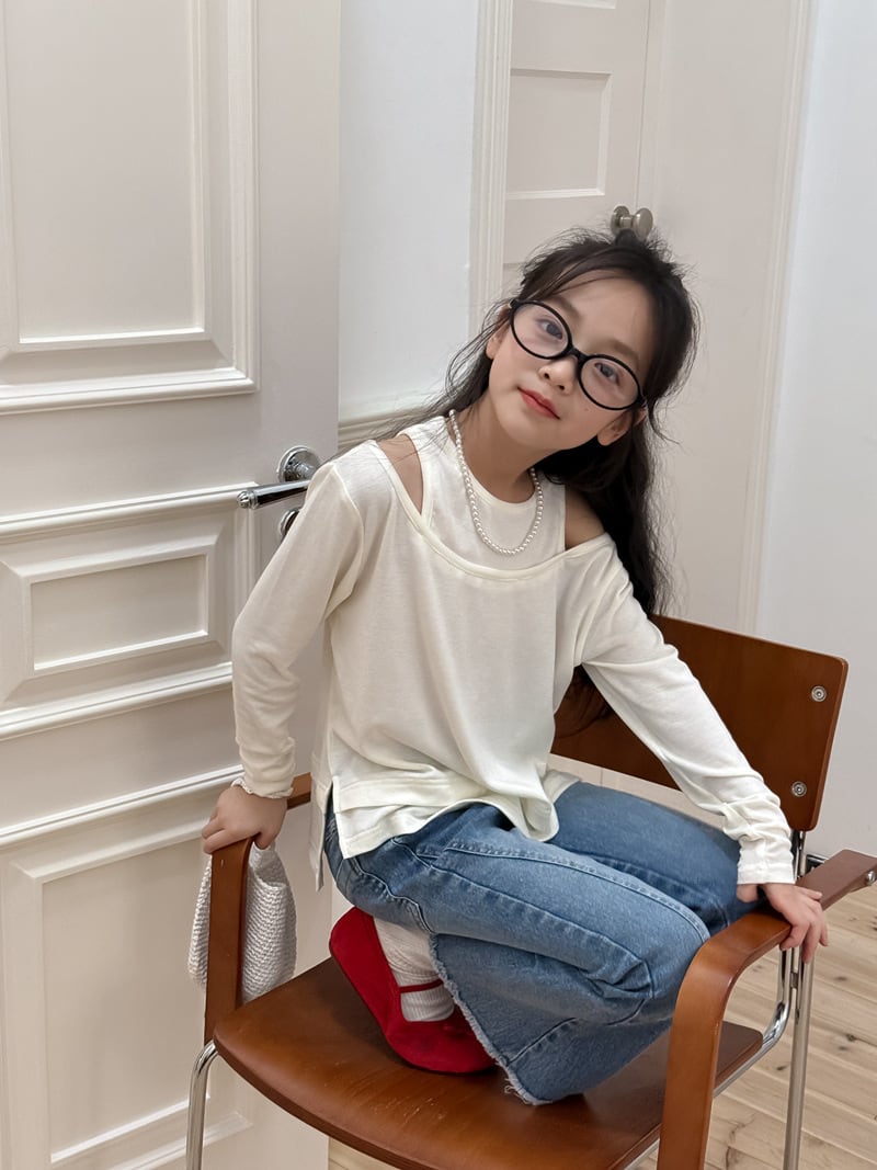 オープンショルダーT