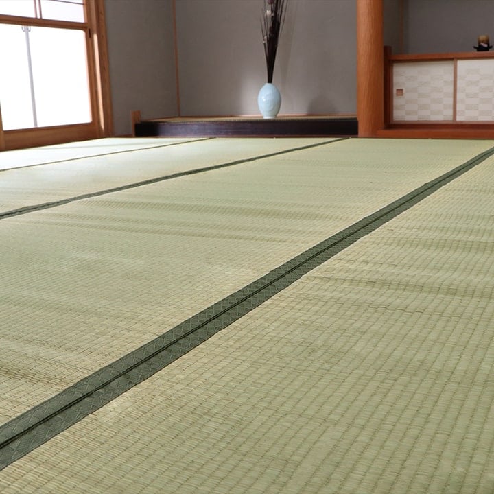 純国産 い草 上敷き カーペット 双目織 『草津』 江戸間8畳(約352×352cm）
