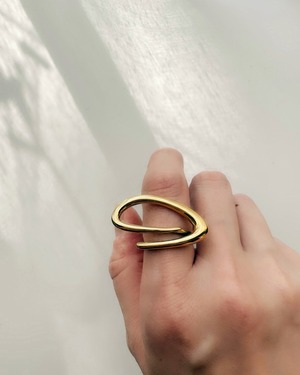 Orbit ring -Gold-【アレルギー対応】