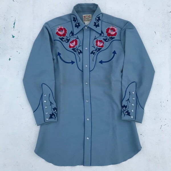 希少　70’s vintage chambray shirt cowboy