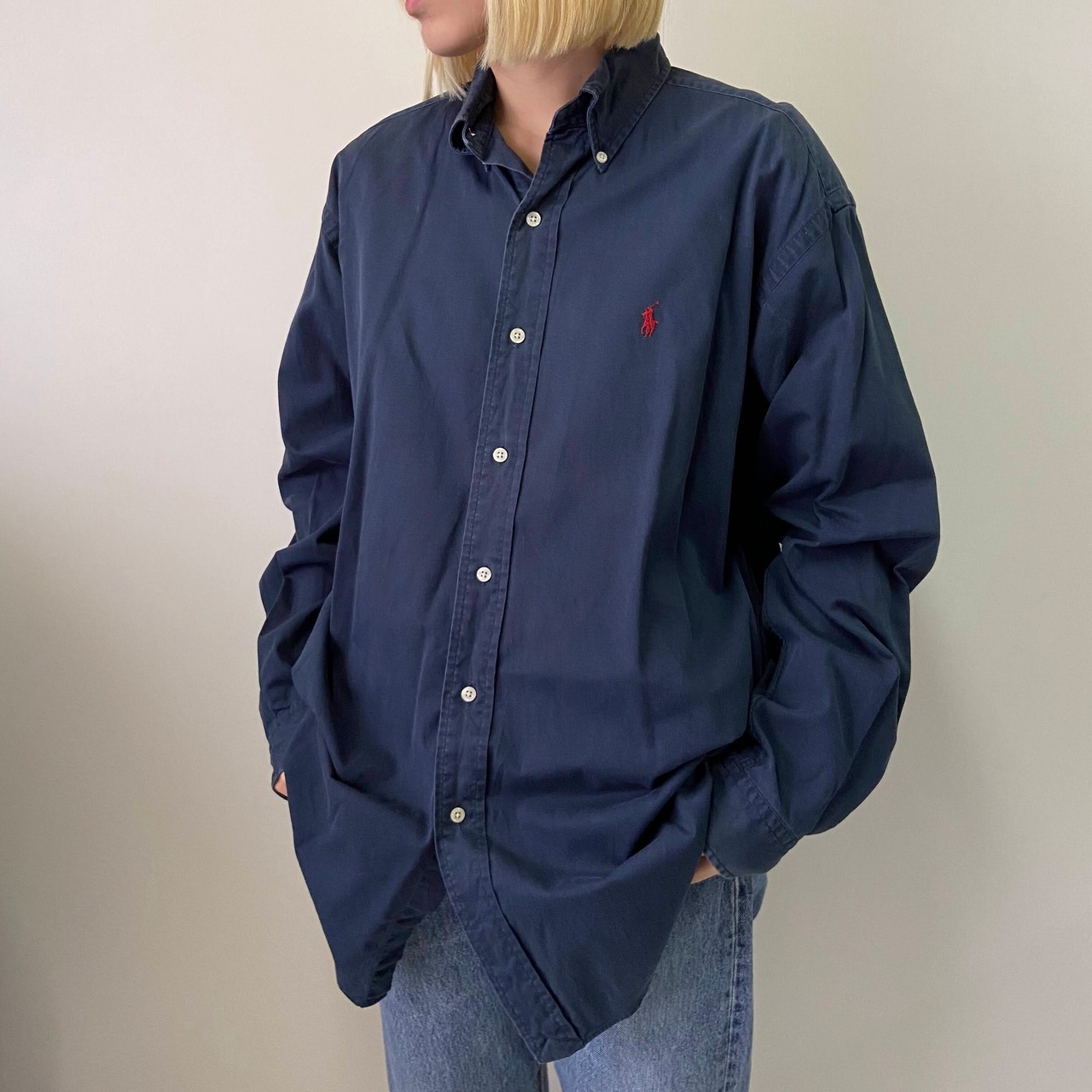 Ralph Lauren ラルフローレン BLAKE 長袖 ボタンダウンシャツ メンズS 