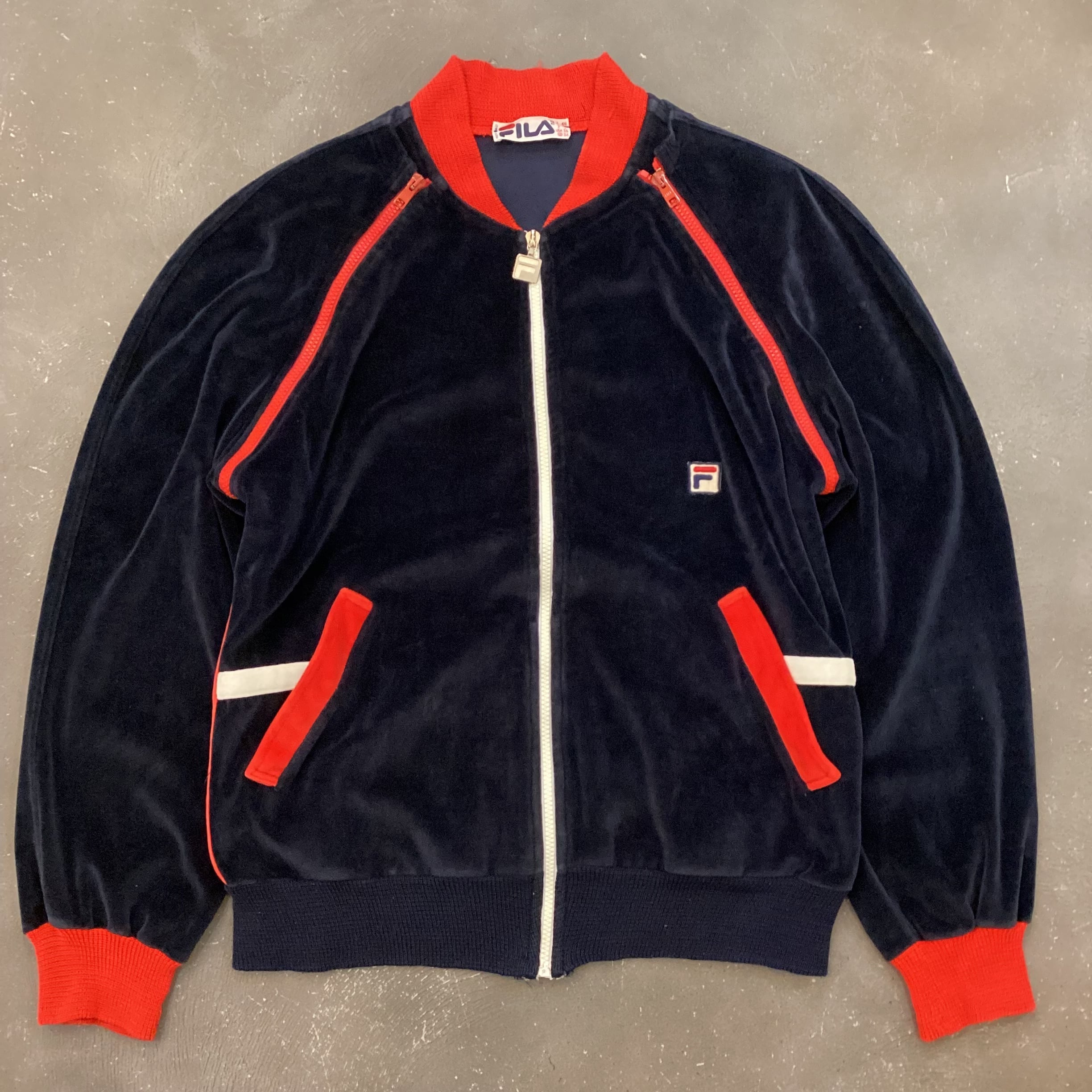 80's FILA ベロアトラックジャケット　vintage