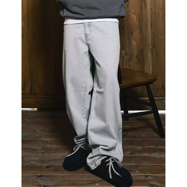 【DRIP5804】RMD Loose Straight Washed Denim