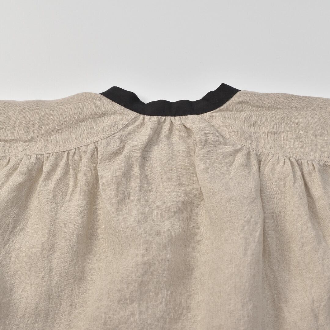 MAGALI マガリ ベルギーリネン・アンティーク・ブラウス・ナチュラル