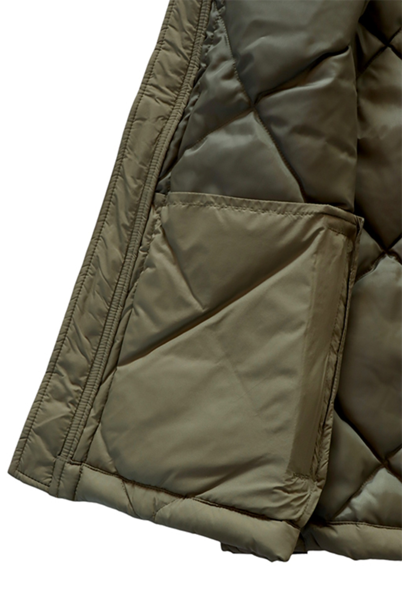 WAX(ワックス) "Puff Vest"(KHA)