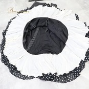 フラメンコ 衣装 チャレコ ファルダ スカート ツーピース セットアップ ブラック系 ホワイト系 黒 白 ストライプ ボランテ フリル レース ストライプ柄 水玉 ドット柄 かわいい ガーリー 舞台衣装 発表会 イベント レディース モノトーン