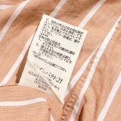 90s Ralph Lauren ラルフローレン CUSTOM FIT ストライプ BD ボタンダウン 長袖 シャツ LL /ピンク・ベージュ系 メンズ ビンテージ