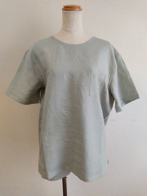 Linen 100% woven Tシャツ  Unisex