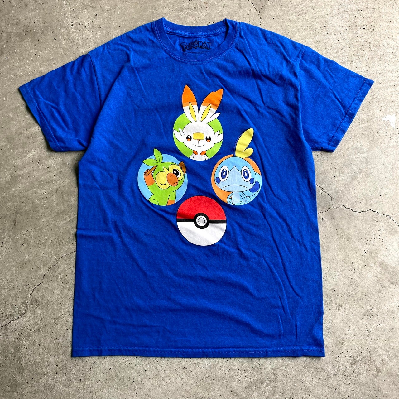 ポケモン キャラクタープリントTシャツ メンズM 古着 アニメ ゲーム 