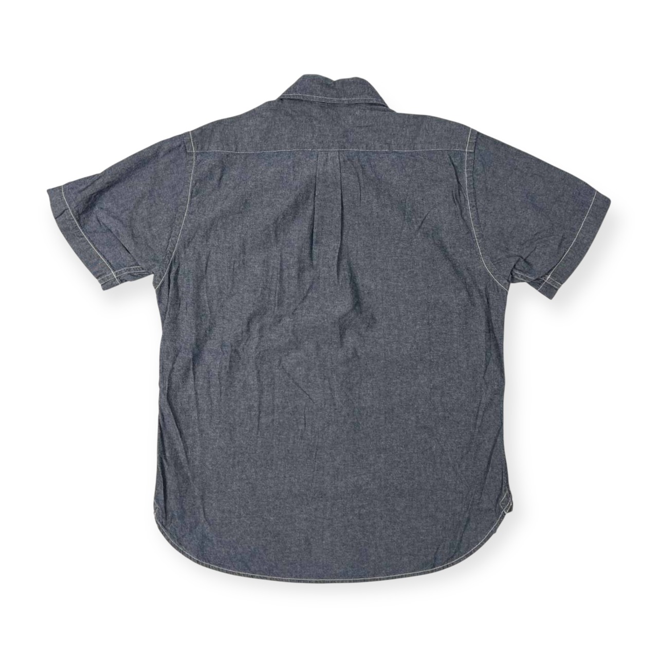 USA製 SUGAR CANE シュガーケーン 半袖 ワークシャツ サイズ M /メンズ/アメリカ製/猫目ボタン