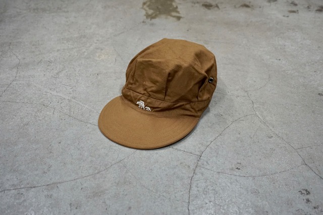 SPECIAL Worker's Cap (coffee dyed). カフェラテ